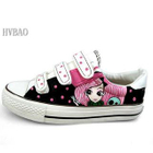 HVBAO - Princess Print Velcro Sneakers