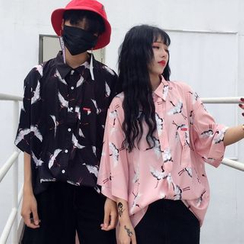 LINSI - Couple Matching Print Shirt LINSI - Couple Matching Print Shirt