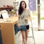 PUFFY - Mock Two Piece Chiffon Dress