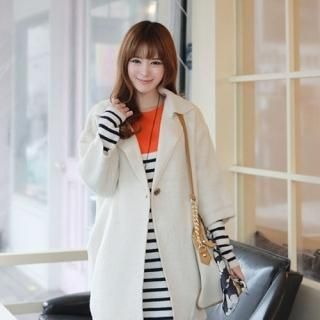 Single-Button Long Cardigan Single-Button Long Cardigan