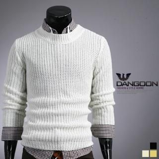 Waffle-Knit Sweater