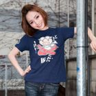 Buden Akindo - Short-Sleeve Printed Crewneck Tee  - Flying Pig