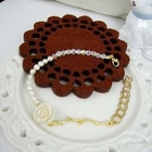 MyLittleThing - Vintage Rose and Pearl Bracelet (White)