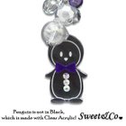 Sweet & Co. - Mini Violet Bowtie Penguin Necklace