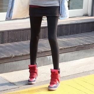 Inset Miniskirt Tights