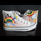 HVBAO - 'Rainbow Power' High-Top Sneakers