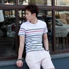 VINTAGE BROTHERS - Multicolor Stripe T-Shirt