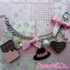 Sweet & Co. - Sweet Pink Ribbon Swarovski Crystal Chocoberry Bracelet 