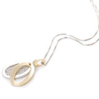 Keleo - 18K White and Yellow Gold Double Pendant Necklace Keleo - 18K White and Yellow Gold Double Pendant Necklace
