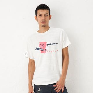 Short Sleeve Print T-Shirt- BU by BIBUTA Short Sleeve Print T-Shirt- BU by BIBUTA