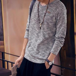 Danjieshi - Mélange Knit Top Danjieshi - Mélange Knit Top
