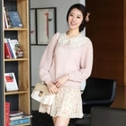 STYLEKELLY - Elastic-Waist Pleated Pattern Skirt