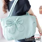 Fashion Lady - Bow-Accent Embossed Tote