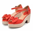 Grace Candy - Bow-Accent Platform Pumps