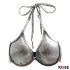 ROSE - Rhinestone Metallic Bikini Top