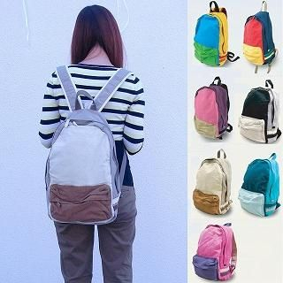 Color-Block Canvas Backpack Color-Block Canvas Backpack