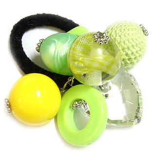 Lovely Ponytail Holder - Green704