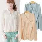 HAPPY CAT - Chiffon Blouse