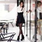 Propose - Tie-Waist Suspender Skirt