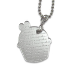 Sweet & Co. - I Love Cupcakes Mirror Silver Charm Necklace