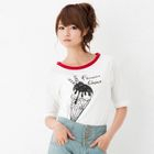 ageha@shibuya - Long Sleeve Ice-Cream Print T-Shirt