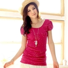 Tokyo Fashion - Puff-Sleeve Scoop-Neck Top