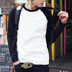 ABOKI - Raglan Long-Sleeved T-Shirt ABOKI - Raglan Long-Sleeved T-Shirt