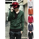 SLIM&FIT - Wool Blend Knit Cardigan with Brooch