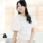 59th Street - Puff-Sleeve Button Back Blouse