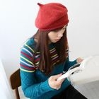 LORIKEET - Striped Raglan Sleeve Knit Top