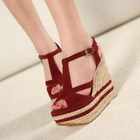 Mancienne - T-Strap Wedge Sandals