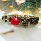 Angelove - Jeweled with Skull Ring