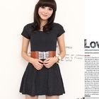 ZOO - Short-Sleeve Heart-Print Dress