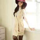 Tokyo Fashion - Ruffled Wrap-Front Jumper Dress