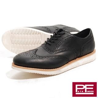 Genuine-Leather Oxford Shoes