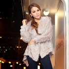 O.SA - Furry Hooded Open Jacket