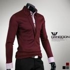 DANGOON - Mock Two-Piece Long Sleeve Top