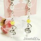 Sweet & Co. - Sweet Ballet Girl Swarovski Crystal Silver Earrings