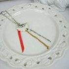 MyLittleThing - Silver Bird Lace Ribbon Necklace