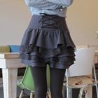 CLICK - Inset Short Layered Miniskirt