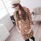 CatWorld - Pompom-Accent Skull-Print Hooded Tunic
