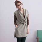 CatWorld - Short Sleeve Wrap-Front Knit Dress
