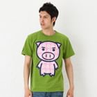 Buden Akindo - Short-Sleeve Print T-Shirt - Daruma Print Pig
