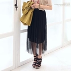Soneed - Elastic-Waist Tulle Skirt