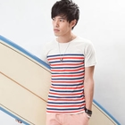 MR.PARK - Short-Sleeve Striped T-Shirt