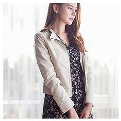 MASoeur - Faux-Leather Rider Jacket MASoeur - Faux-Leather Rider Jacket