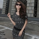PUFFY - Check Short Sleeve Minidress
