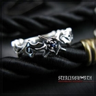 Sterlingworth - Silver Ring with Blue Sapphire 