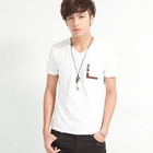 Free Shop - Short-Sleeve Pocket-Accent T-Shirt