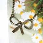 Angelove - Bow Drop Long Necklace